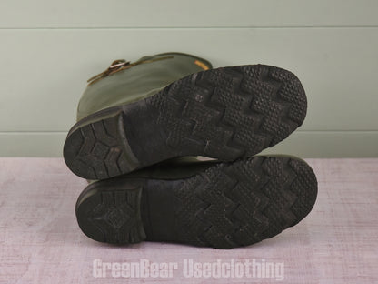 E641 USA製 L.L.Bean ビンテージ レインブーツ 緑 メンズ 8 26cm