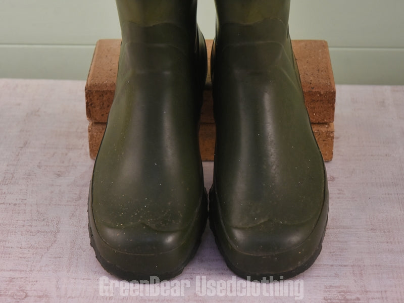 E641 USA製 L.L.Bean ビンテージ レインブーツ 緑 メンズ 8 26cm