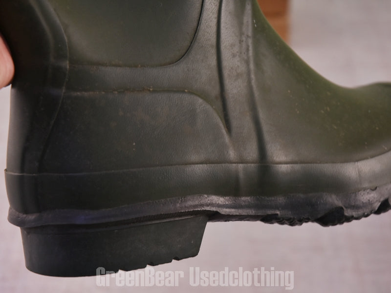E641 USA製 L.L.Bean ビンテージ レインブーツ 緑 メンズ 8 26cm