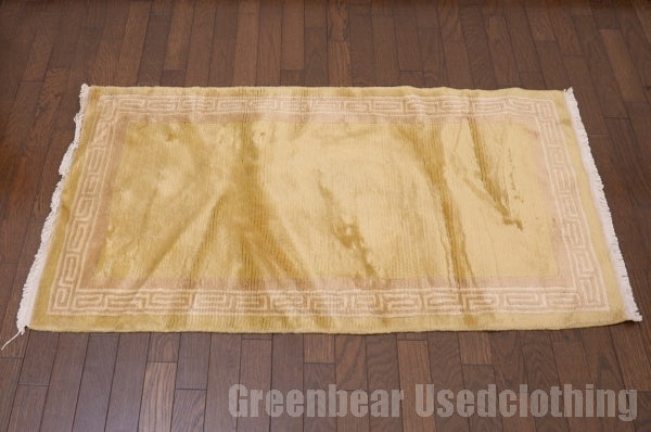 RAGL215 ビンテージトライバルラグ ウール絨毯 117cm×62cm