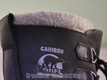 E644 レディース SOREL スノーブーツ 黒 24.5cm