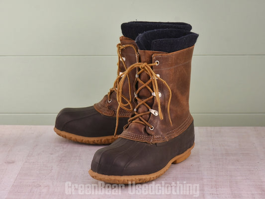 E645 USA製 L.L.Bean ビンテージ スノーブーツ 茶 メンズ 9 27cm
