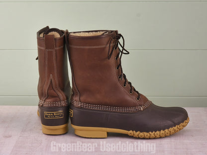E646 USA製 L.L.Bean ビーンブーツ インナーボア 茶 メンズ 10M 28cm