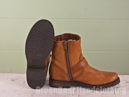 メキシコ製 FRYE エンジニアブーツ 茶 レディース 6B 23cm C297
