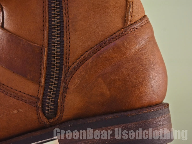 メキシコ製 FRYE エンジニアブーツ 茶 レディース 6B 23cm C297