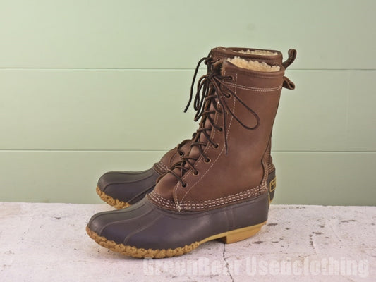 USA製 L.L.Bean ビーンブーツ インナーボア 茶 レディース 25cmくらい Z387