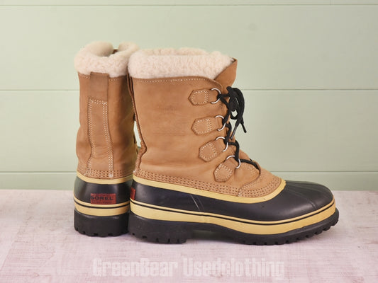 E675 カナダ製 SOREL ビンテージ スノーブーツ 茶 メンズ 9 27cm