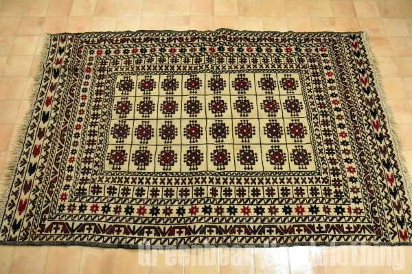 RAGS003 トライバルラグ 187cm×122cm アフガンキリム 手織り