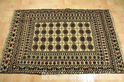 RAGS003 トライバルラグ 187cm×122cm アフガンキリム 手織り