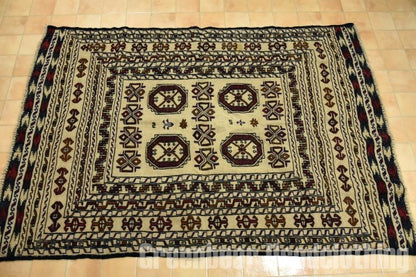 RAGS009 トライバルラグ 184cm×130cm アフガンキリム 手織り