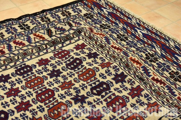 RAGS016 トライバルラグ 190cm×123cm アフガンキリム 手織り
