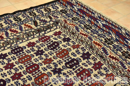 RAGS016 トライバルラグ 190cm×123cm アフガンキリム 手織り