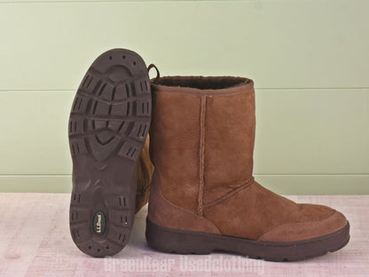 E102 メンズ L.L.Bean ムートンブーツ 茶 25cmくらい