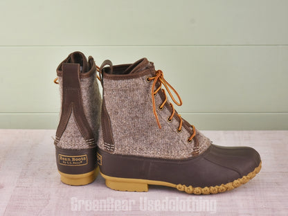E706 USA製 L.L.Bean ビーンブーツ フェルト グレー メンズ 25.5cmくらい