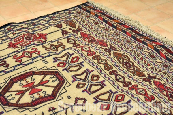 RAGS038 トライバルラグ 187cm×122cm アフガンキリム 手織り