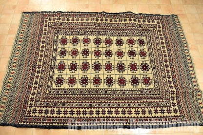 RAGS039 トライバルラグ 184cm×130cm アフガンキリム 手織り