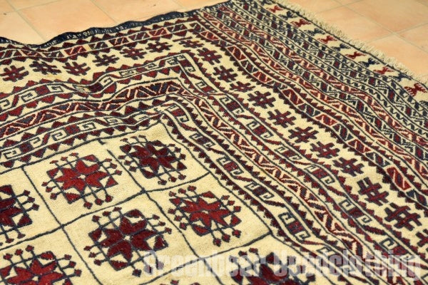 RAGS039 トライバルラグ 184cm×130cm アフガンキリム 手織り