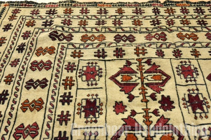 RAGS041 トライバルラグ 176cm×121cm アフガンキリム 手織り