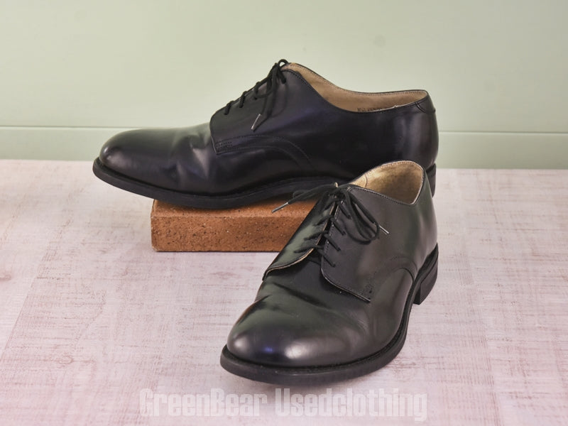 E720 USA製 WOLVERINE WORLD WIDE INC ビンテージ 米軍サービスシューズ 黒 メンズ 9.5W 27.5cm