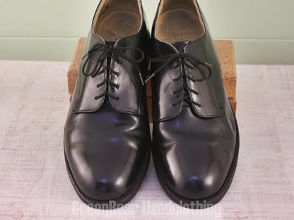E720 USA製 WOLVERINE WORLD WIDE INC ビンテージ 米軍サービスシューズ 黒 メンズ 9.5W 27.5cm