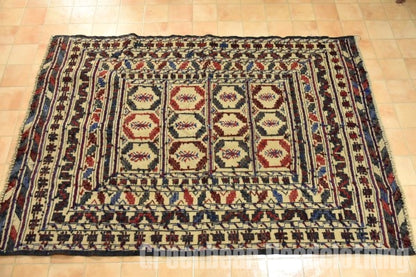 RAGS050 トライバルラグ 175cm×121cm アフガンキリム 手織り
