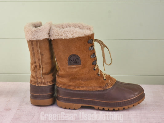 E730 USA製 SOREL ビンテージ スノーブーツ 茶 メンズ 7 25cm