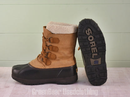 E738 メンズ SOREL スノーブーツ 茶 9 27cm