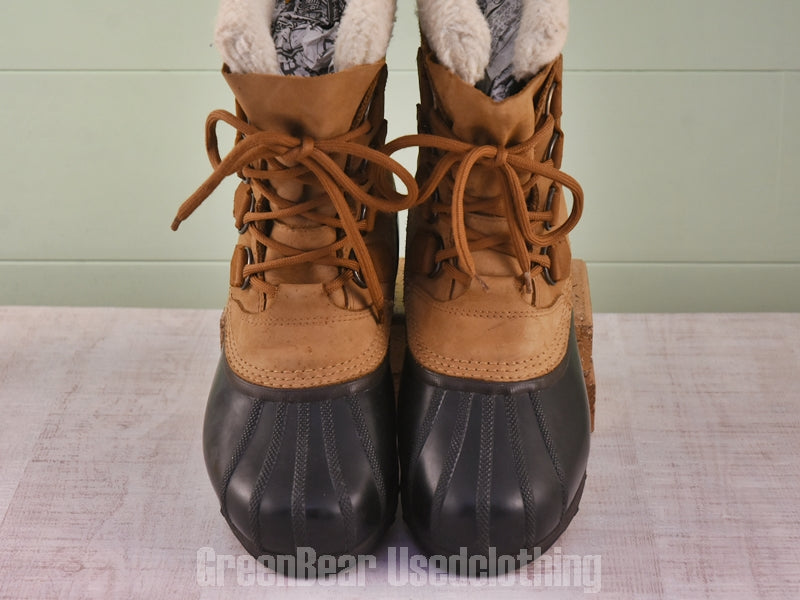 E738 メンズ SOREL スノーブーツ 茶 9 27cm