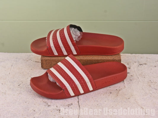 イタリア製 adidas ビンテージ サンダル 赤 メンズ US8 UK8 FR42 JP26.5 CHN260 26.5cm Z477