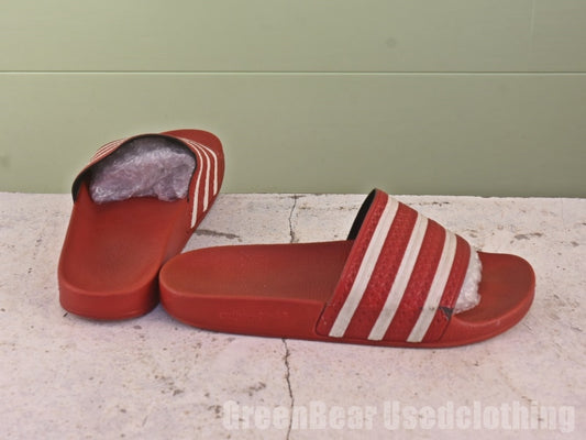 イタリア製 adidas ビンテージ サンダル 赤 メンズ US8 UK8 FR42 JP26.5 CHN260 26.5cm Z477