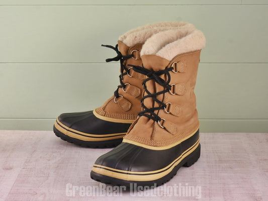 E761 カナダ製 SOREL ビンテージ スノーブーツ 茶 メンズ 11 29cm