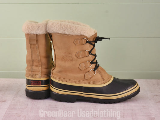 E761 カナダ製 SOREL ビンテージ スノーブーツ 茶 メンズ 11 29cm