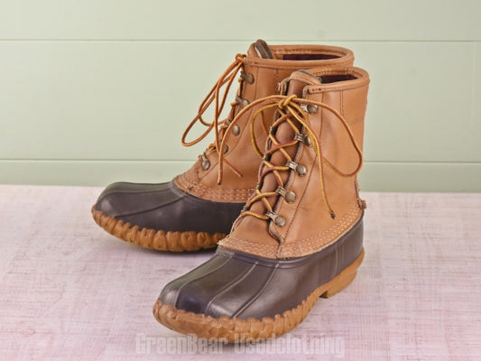E213 USA製 L.L.Bean ビンテージ ビーンブーツ 茶 メンズ 9LM 26cm
