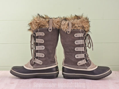 E231 レディース SOREL スノーブーツ グレー 25cm