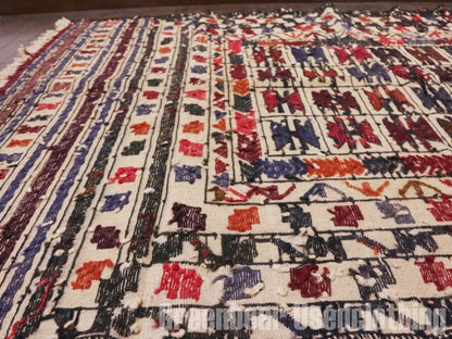 RAGQ267 ビンテージトライバルラグ ウール絨毯 176cm×129cm