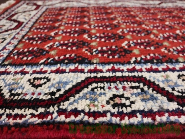 RAGQ036 ビンテージトライバルラグ ウール絨毯 139cm×67cm