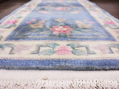 RAGQ072 ビンテージトライバルラグ ウール絨毯 125cm×61cm