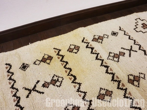 RAGQ083 ビンテージトライバルラグ ウール絨毯 167cm×95.5cm