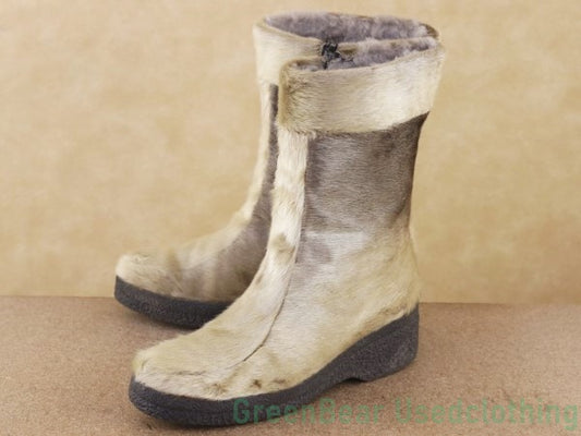L083 ビンテージ エスキモーブーツ 茶 レディース 25cm
