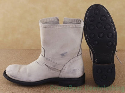 L178 イギリス製 Boot＆Woods エンジニアブーツ ベージュ レディース 24cm