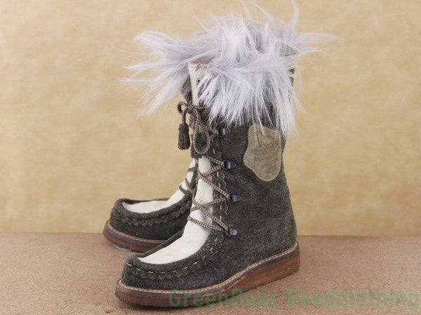 M482 sisley レディースブーツ グレー 23cm