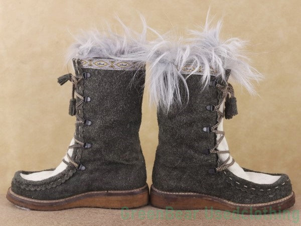 M482 sisley レディースブーツ グレー 23cm