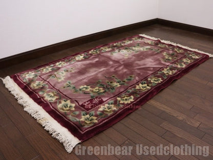 RAGL277 ビンテージトライバルラグ ウール絨毯 151cm×89cm