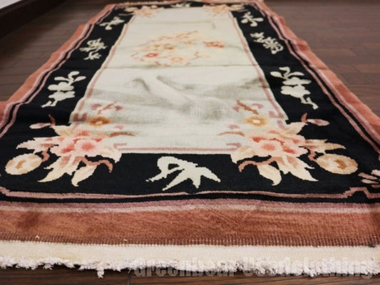 RAGL336 ビンテージトライバルラグ ウール絨毯 135cm×68cm