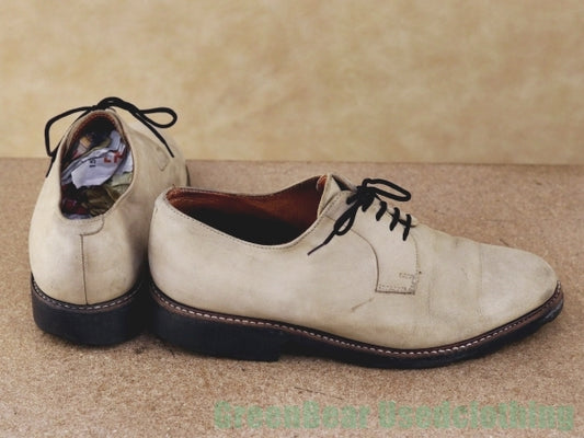 Q299 フランス製 Paraboot ビンテージ プレーントゥ ベージュ メンズ 24～24.5cmくらい