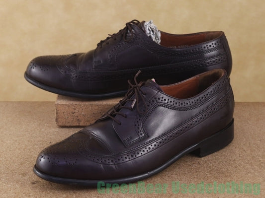 M774 メンズ BOSTONIAN ビジネスシューズ ウイングチップ 茶 10.5M 28.5cm